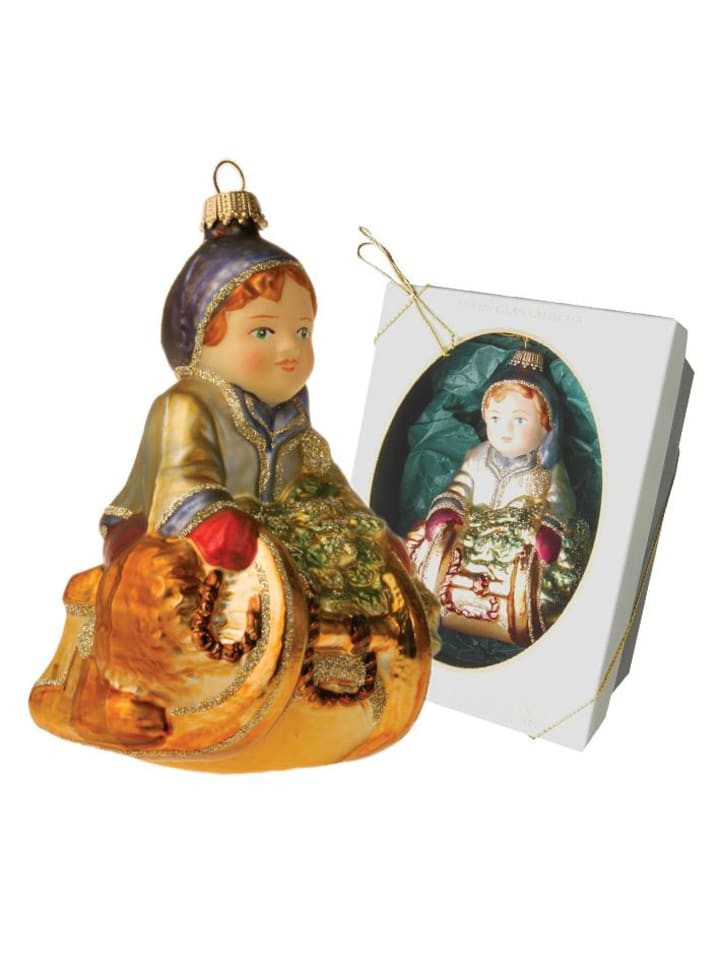 Baumschmuck-Glasornament in Bunt