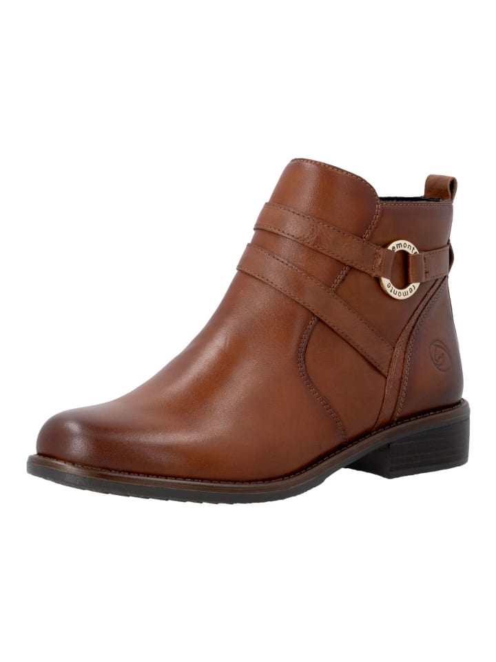 Stiefelette Cognac