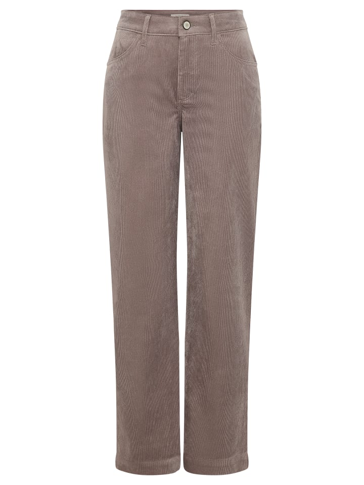 Cordhose MARLENE in light warm grey