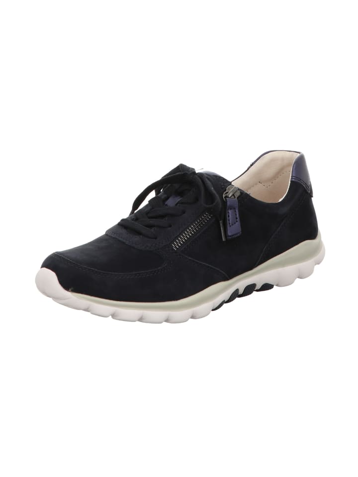 Komfort Schnürschuh in blau