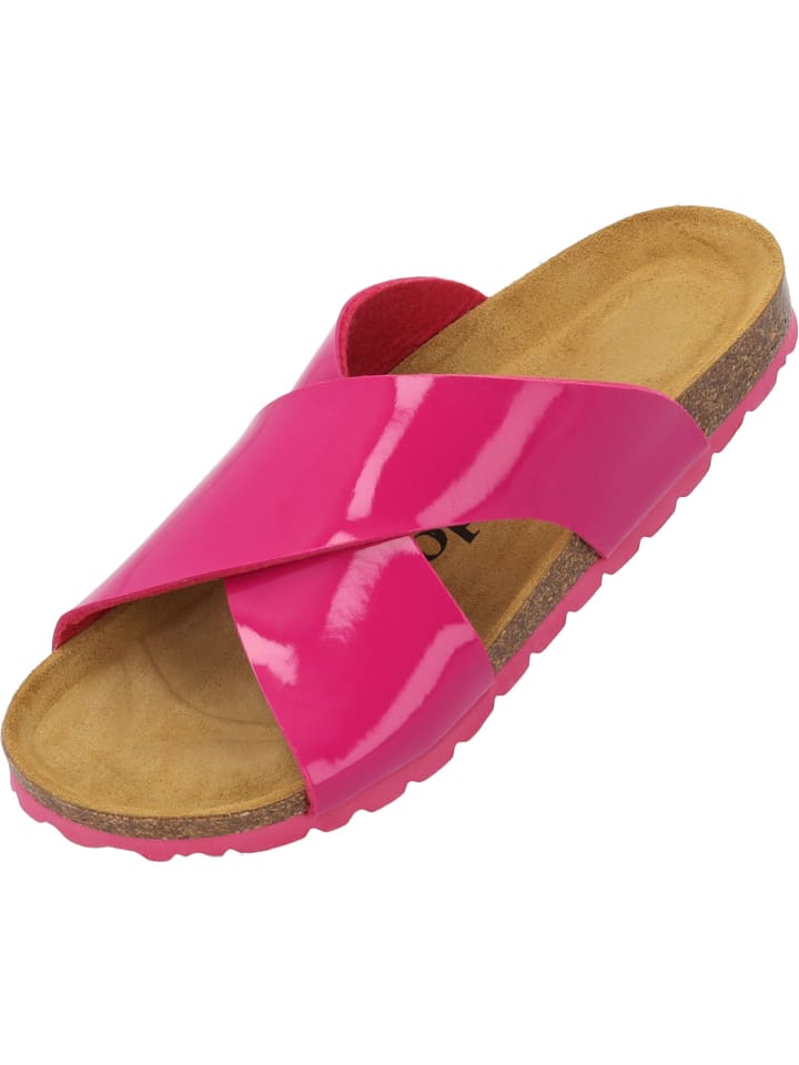Pantoletten Rianel in Pink Lack