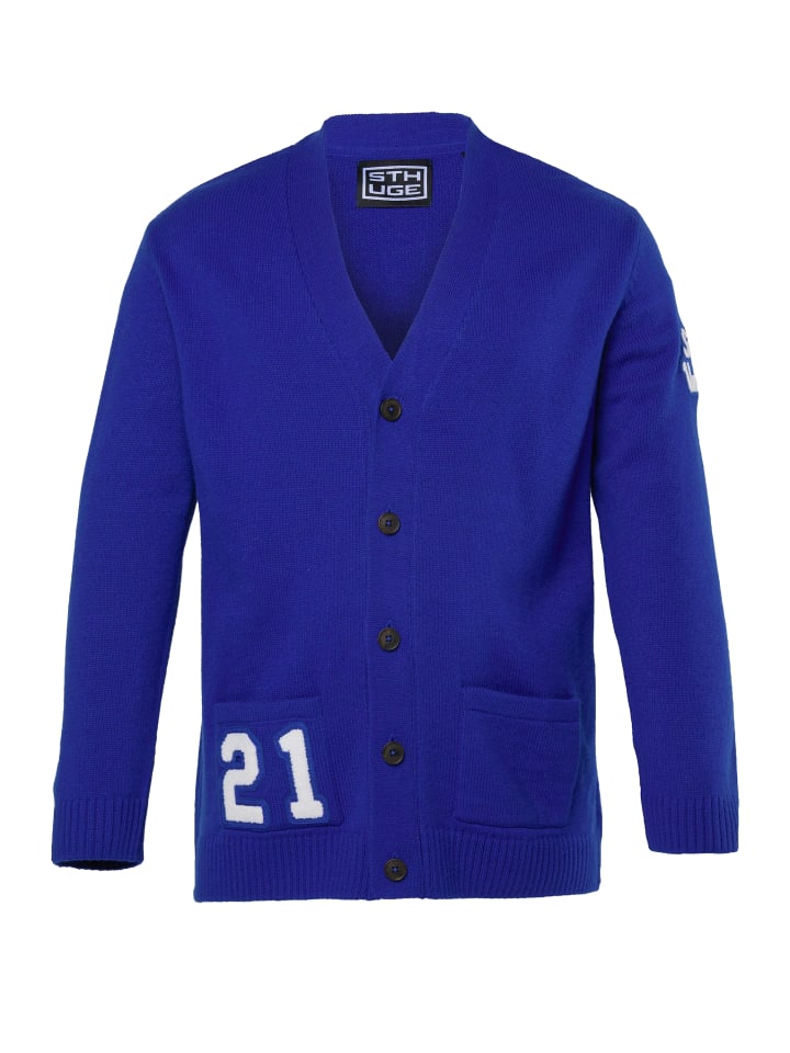 Strickjacke in kobaltblau