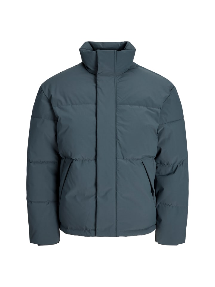 JJESOHO Puffer Collar AW26 SN in Taubenblau