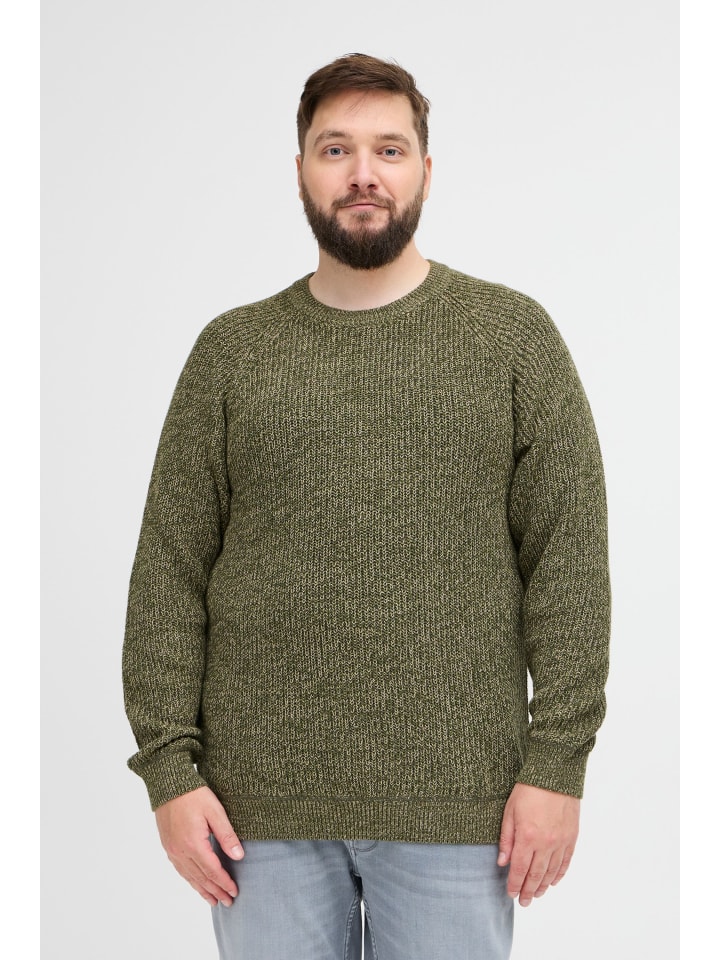 Strickjacke BHBPullover in Olive