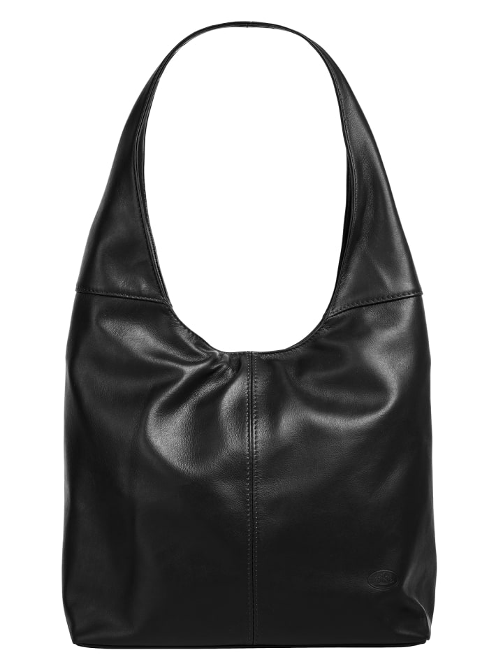 Shopper echt Leder in schwarz