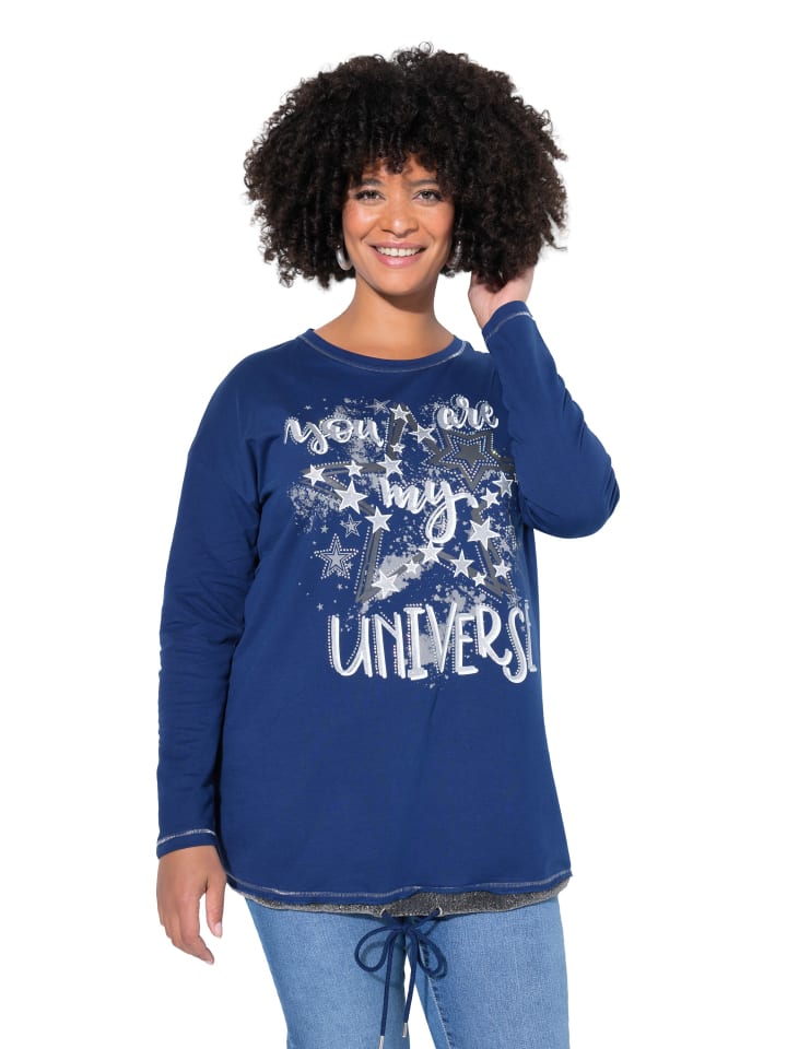 Sweatshirt in dunkelblau