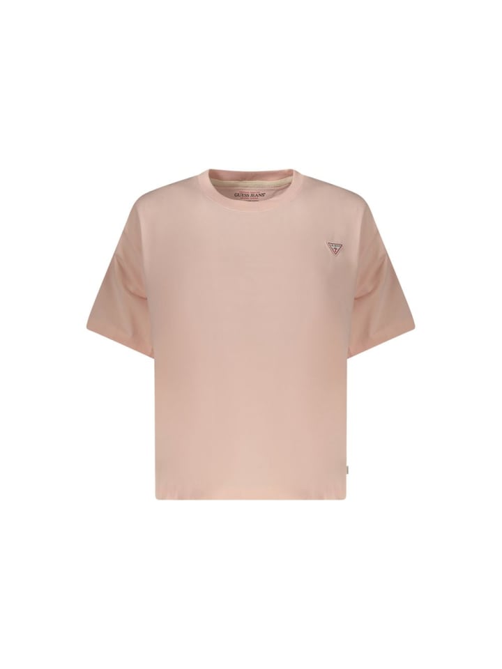 Pink Rosa Baumwolle Damen T-Shirt