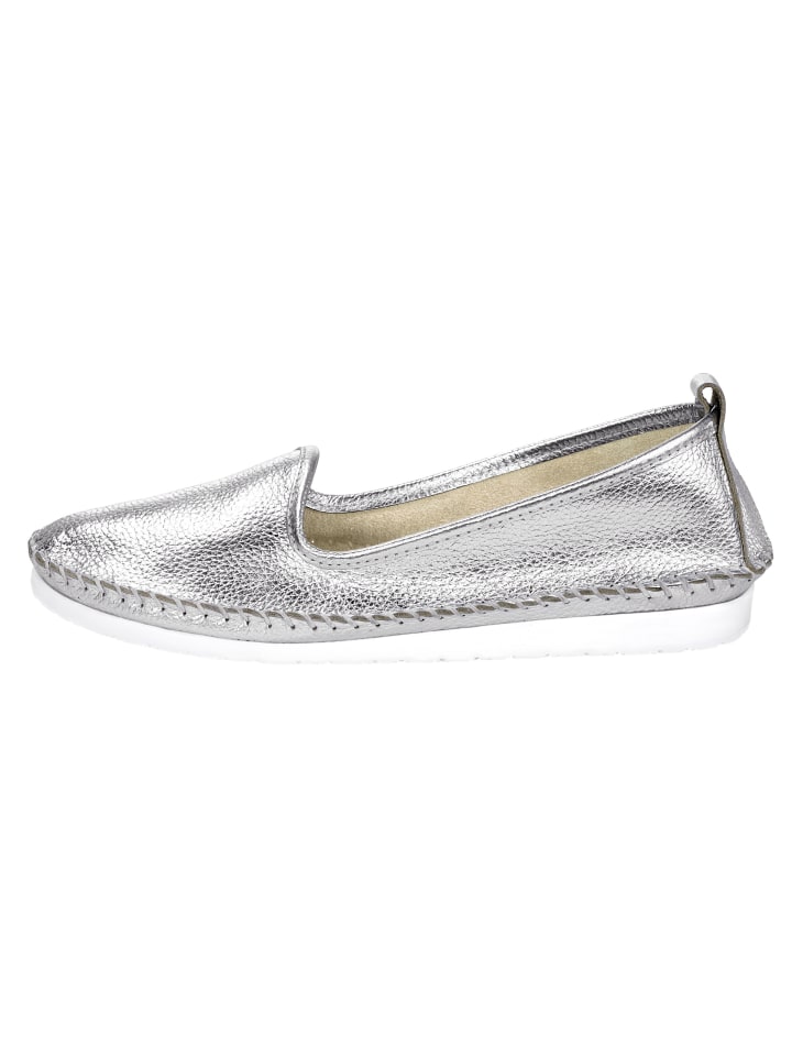 Slipper in silberfarben