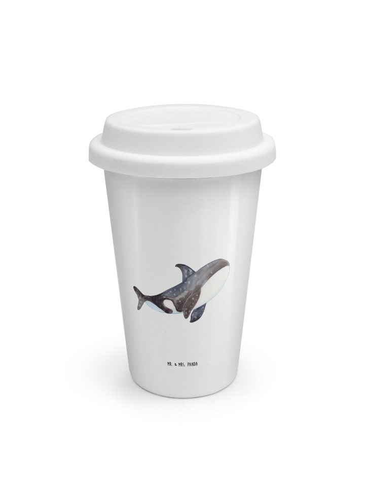 Thermobecher Orca ohne Spruch in Weiß