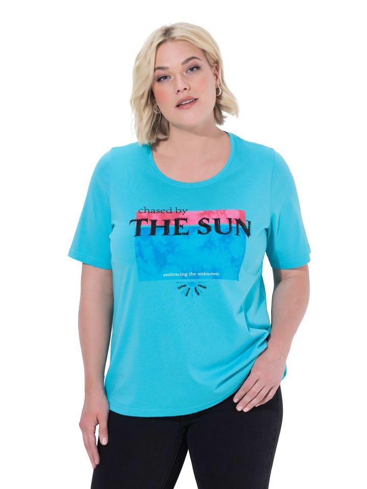 Shirt in tiefes aqua