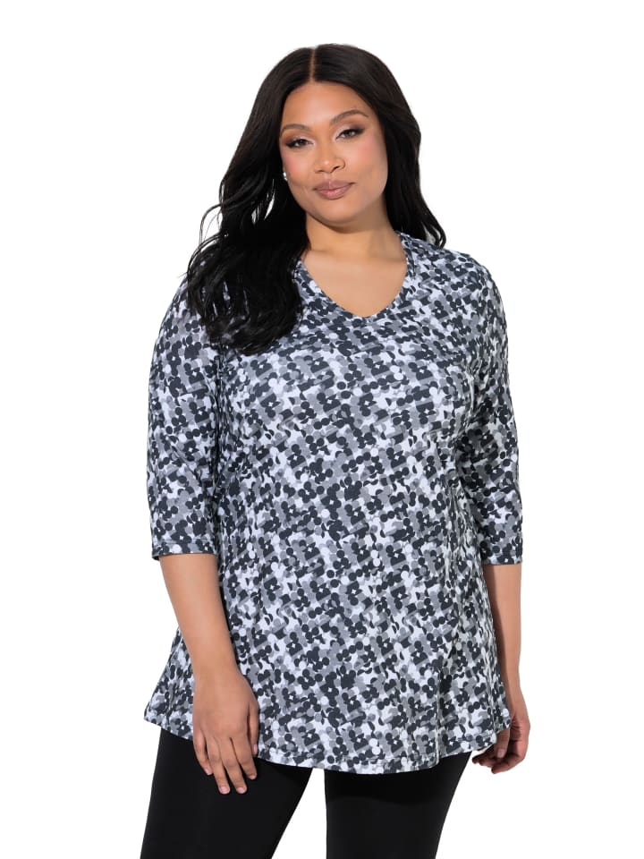 Longshirt in schwarz