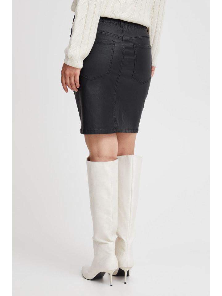 BYKIKO SKIRT 4 - COATED Regular fit in Black
