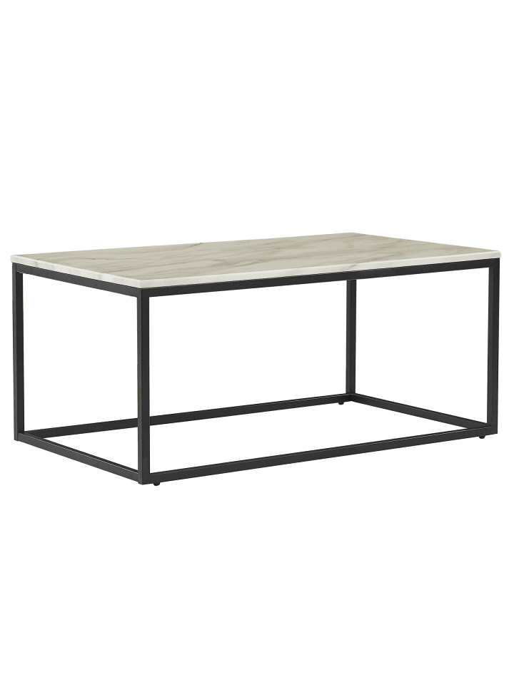 Couchtisch DELANO in Beige/Schwarz - (W) 60 x (H) 45 x (L) 100 cm