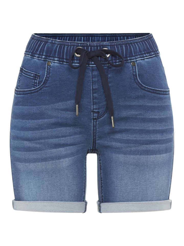 Jogg-Jeansbermudas in dunkel blau used