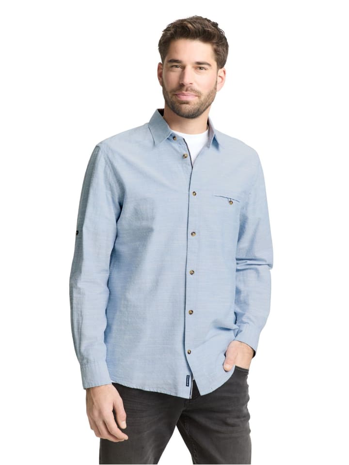 Hemd STRUCTURED SHIRT in Blau