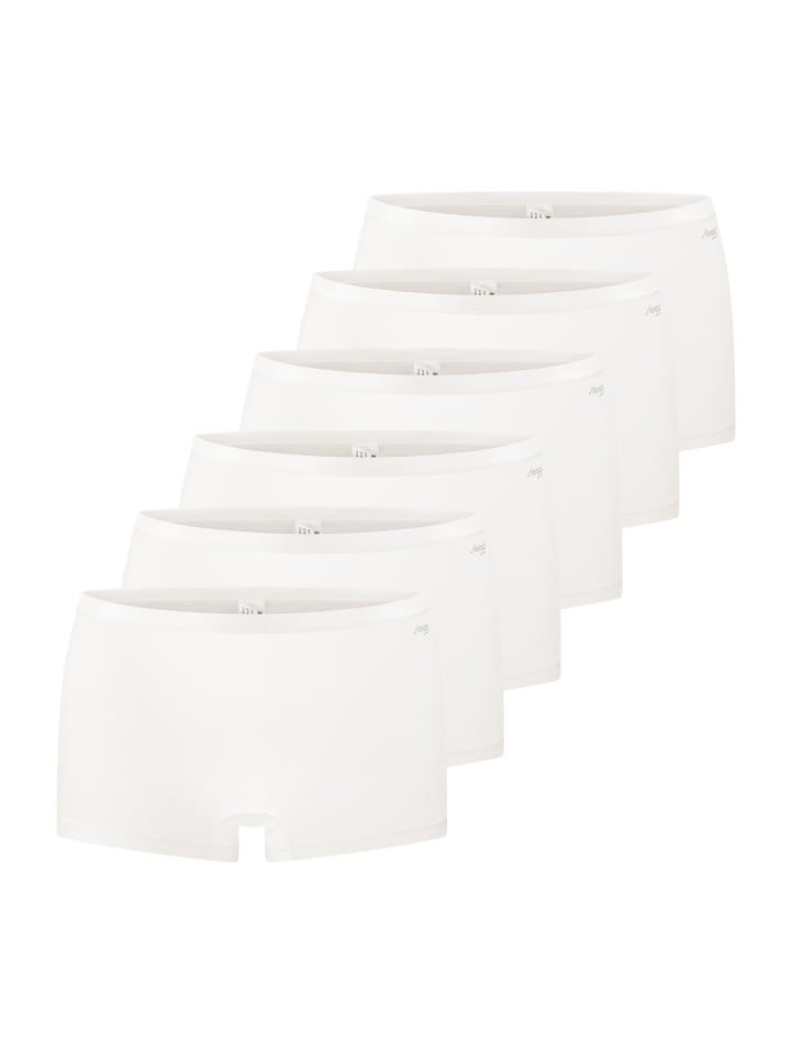 Short Slip GO Daily Cotton in Silk white