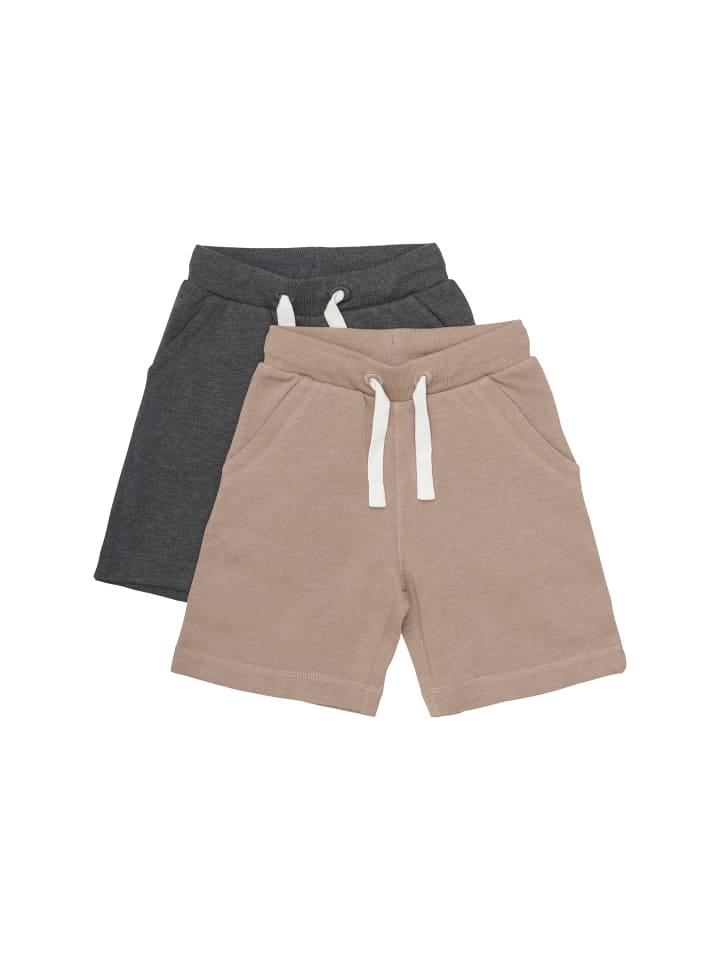 Sweatshorts MIBasic 2er-Pack in Braun