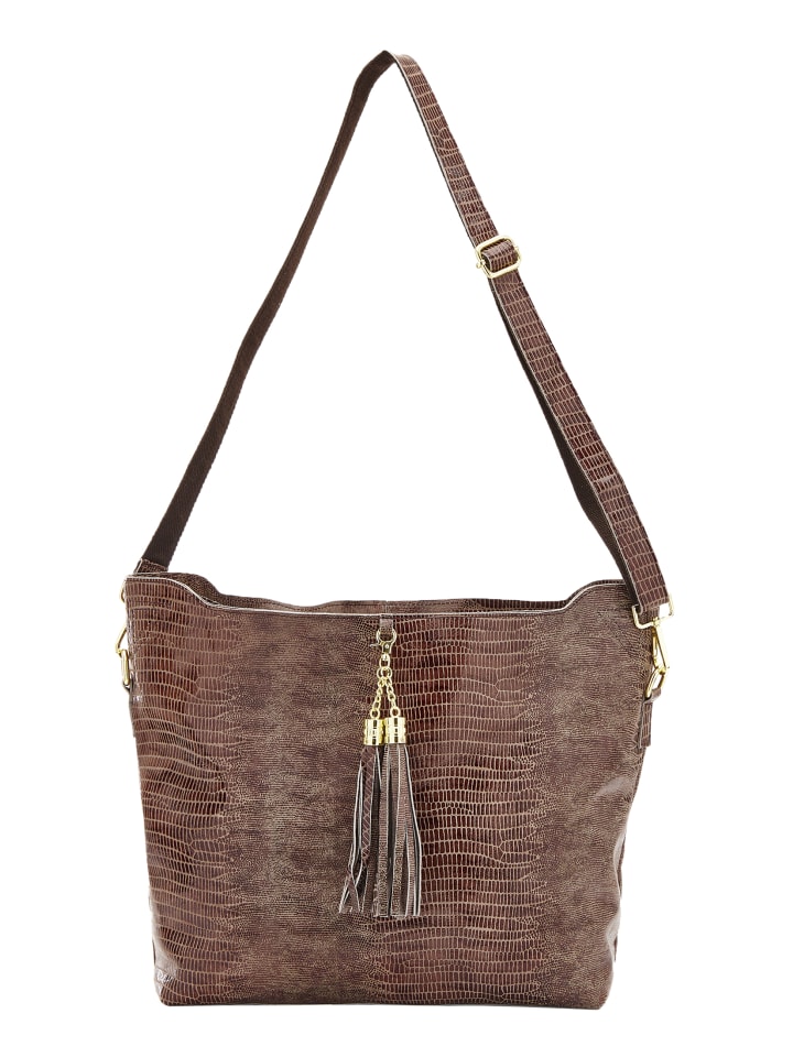 Damen Schultertaschen in Braun