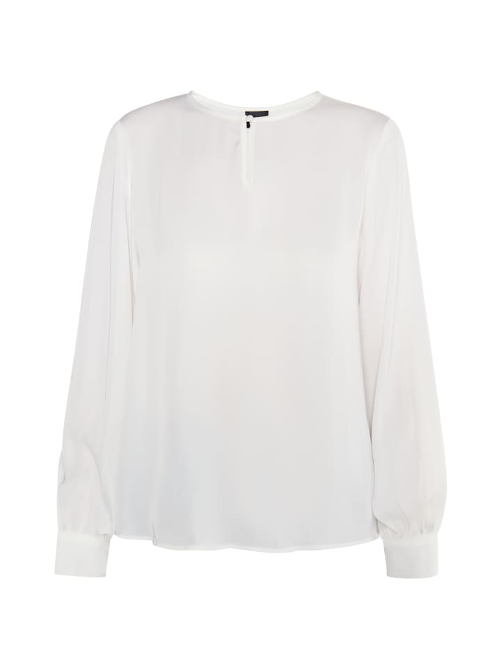 Damen Langarmbluse in Wollweiss
