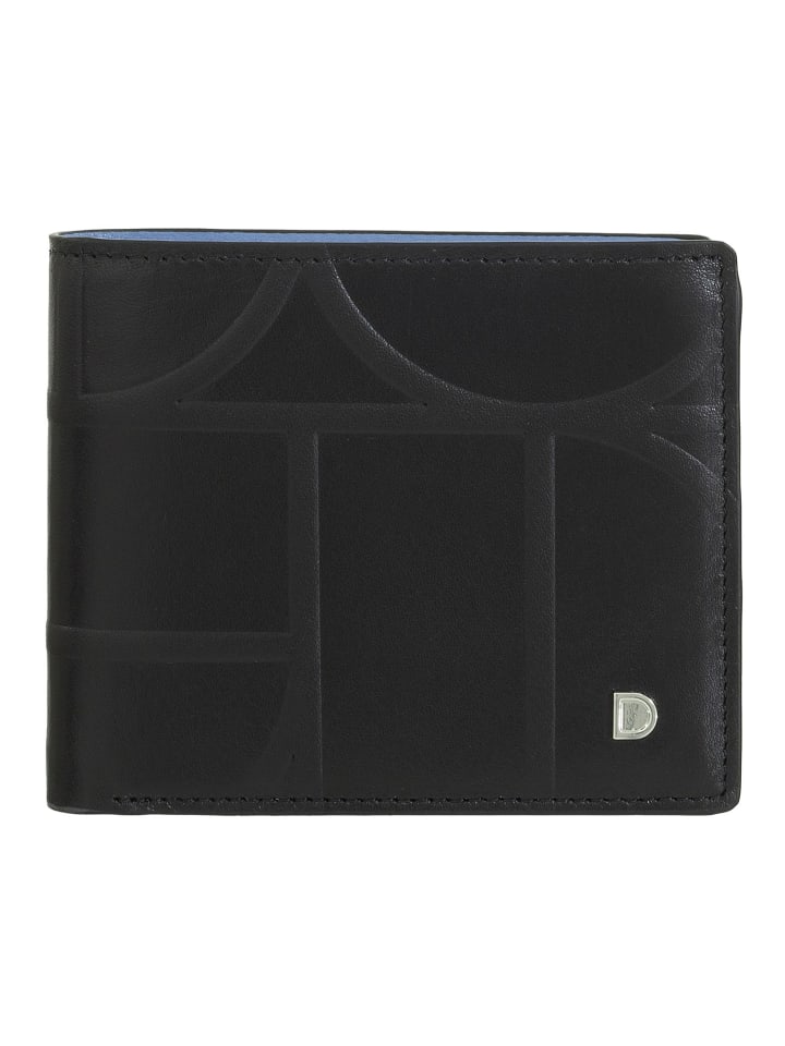 Up! Geldbörse RFID Schutz Leder 10.5 cm black-pastel blue