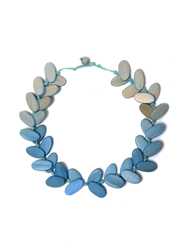 Kurze Kette " Anke " in blau