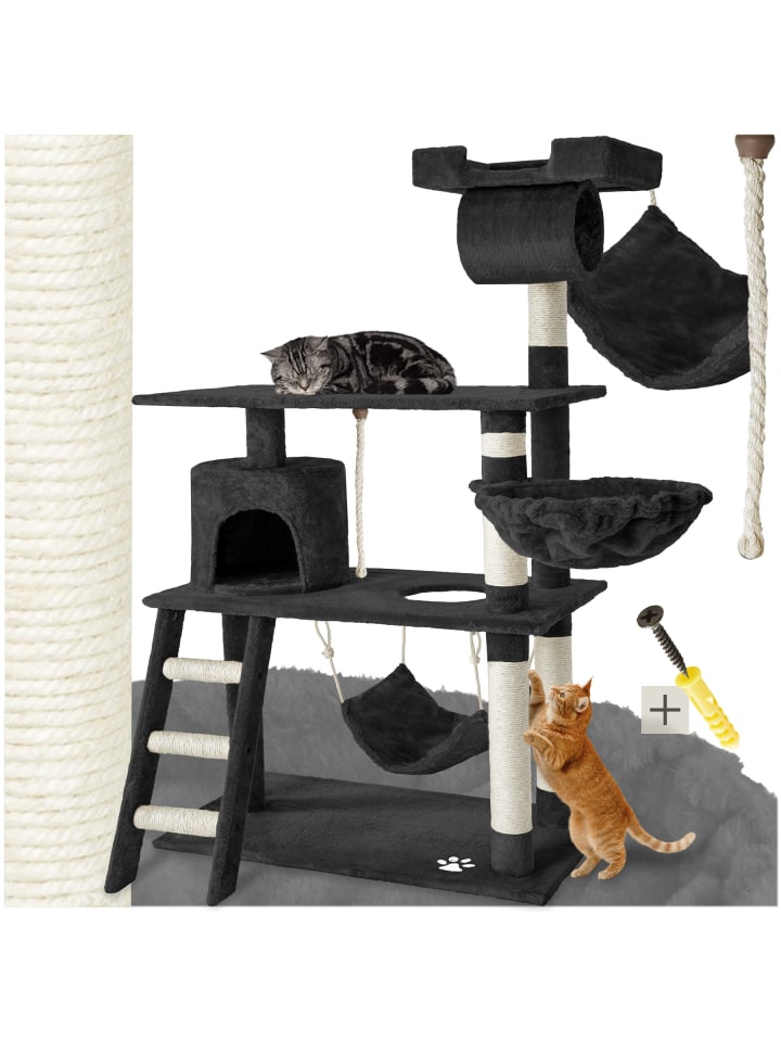 Katzenbaum Marcel 141 cm Diverse Farben - Schwarz