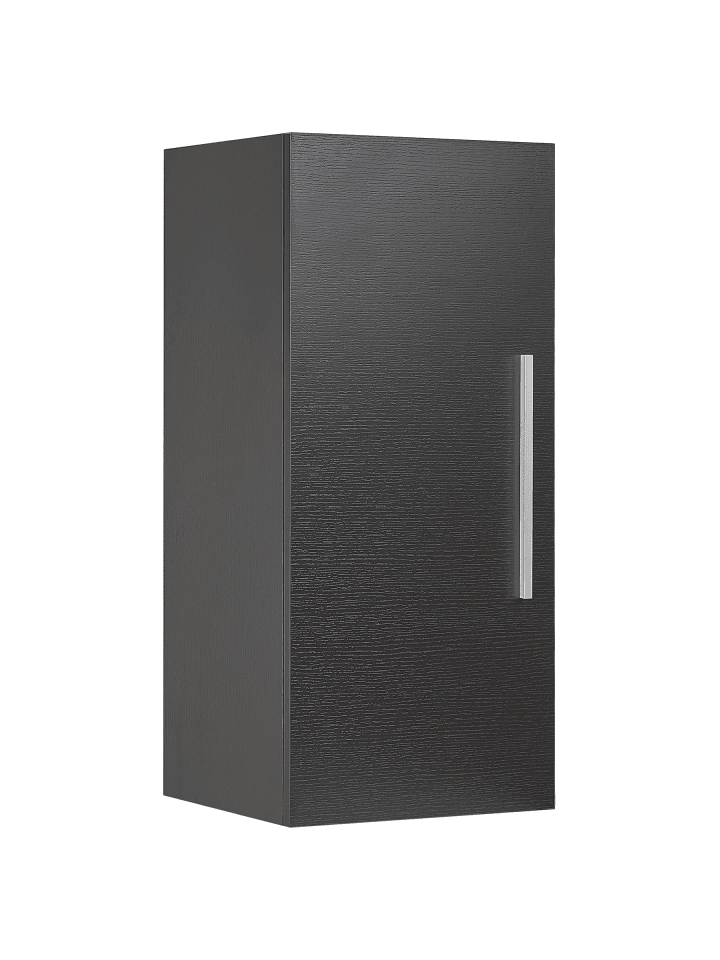 Badezimmerschrank BILBAO in Schwarz/Silber - (W) 40 x (H) 88 x (L) 35 cm
