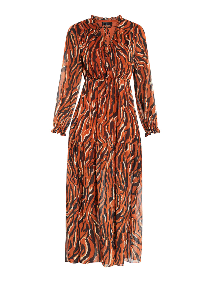 Damen Maxikleid in Orange