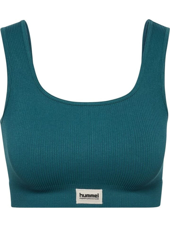 Sport-BH "Pulse Seamless Rib Bra" in Grün