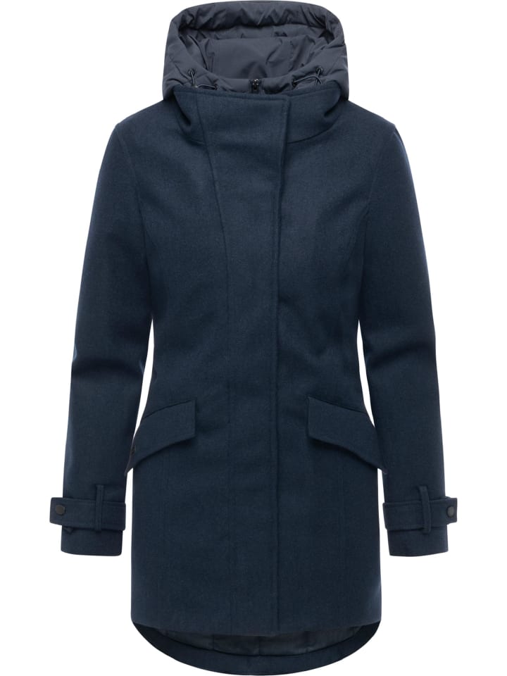 Wintermantel Petuja Felt YOUMODO in Navy