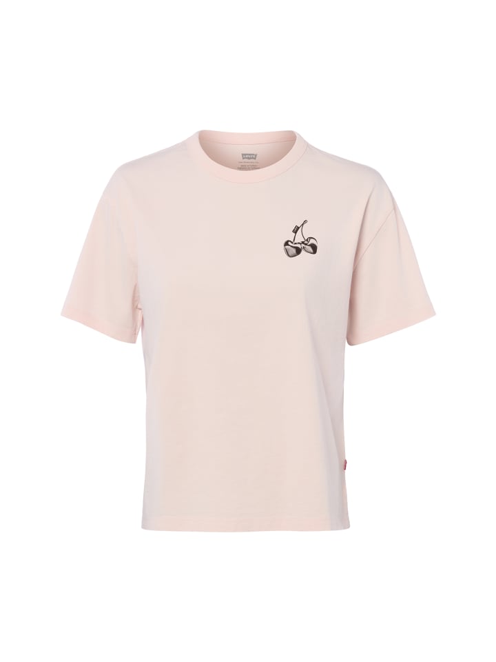 T-Shirt in rosa schwarz