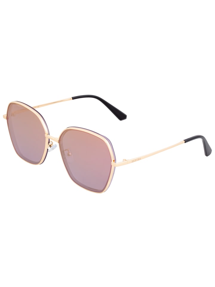 Polarisierte Sonnenbrille "Emilia" in Gold/Violett-Gold