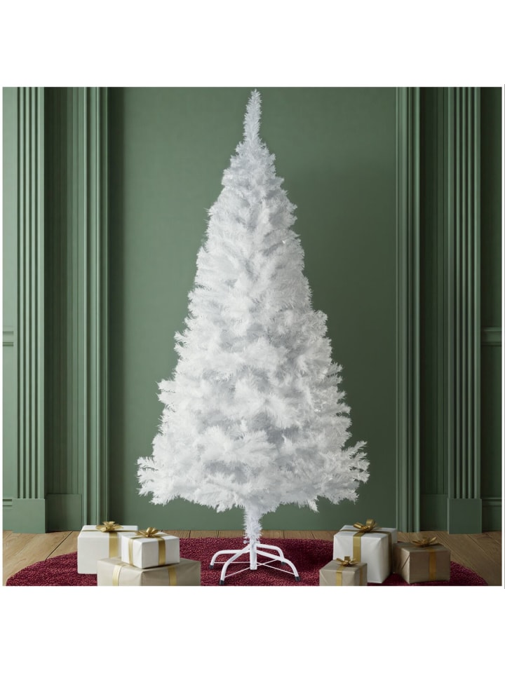 Christbaum künstlich Tannenbaum 140-180cm  Weiß