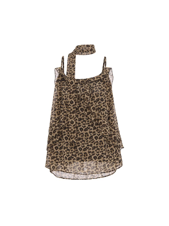 Women Top in BROWN LEOPARD
