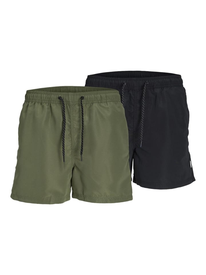 2er-Pack Badeshorts in Black