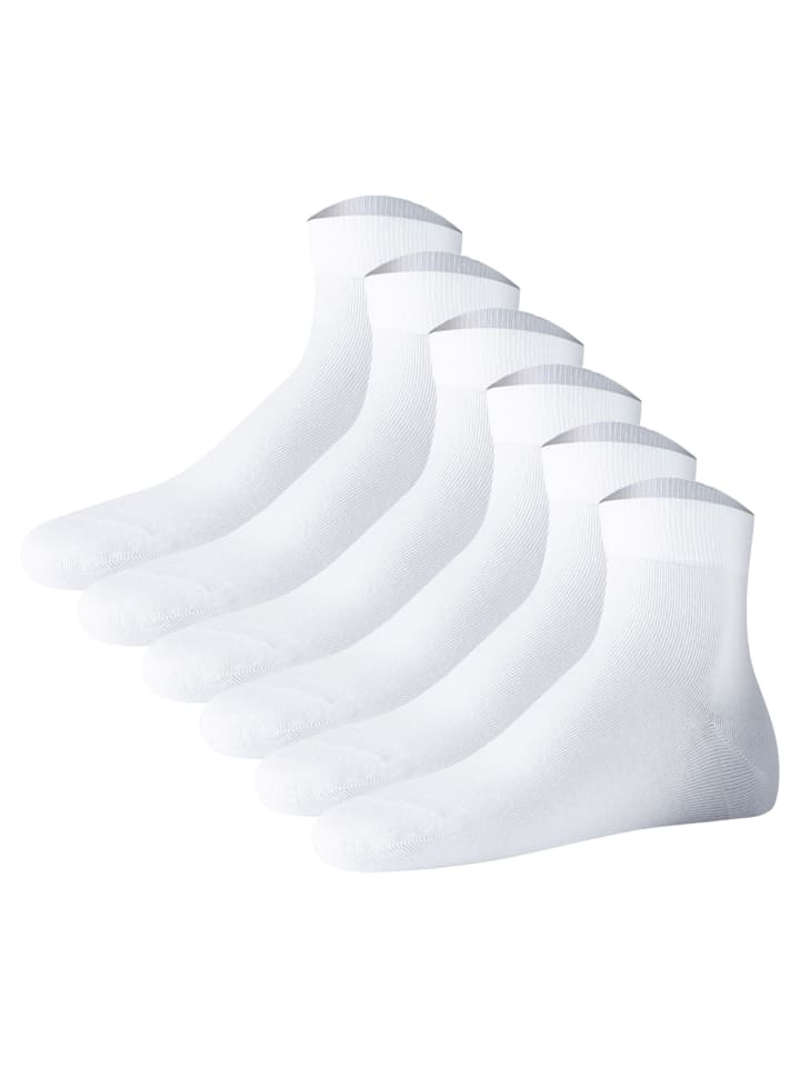 Socken 6er Pack in Weiß