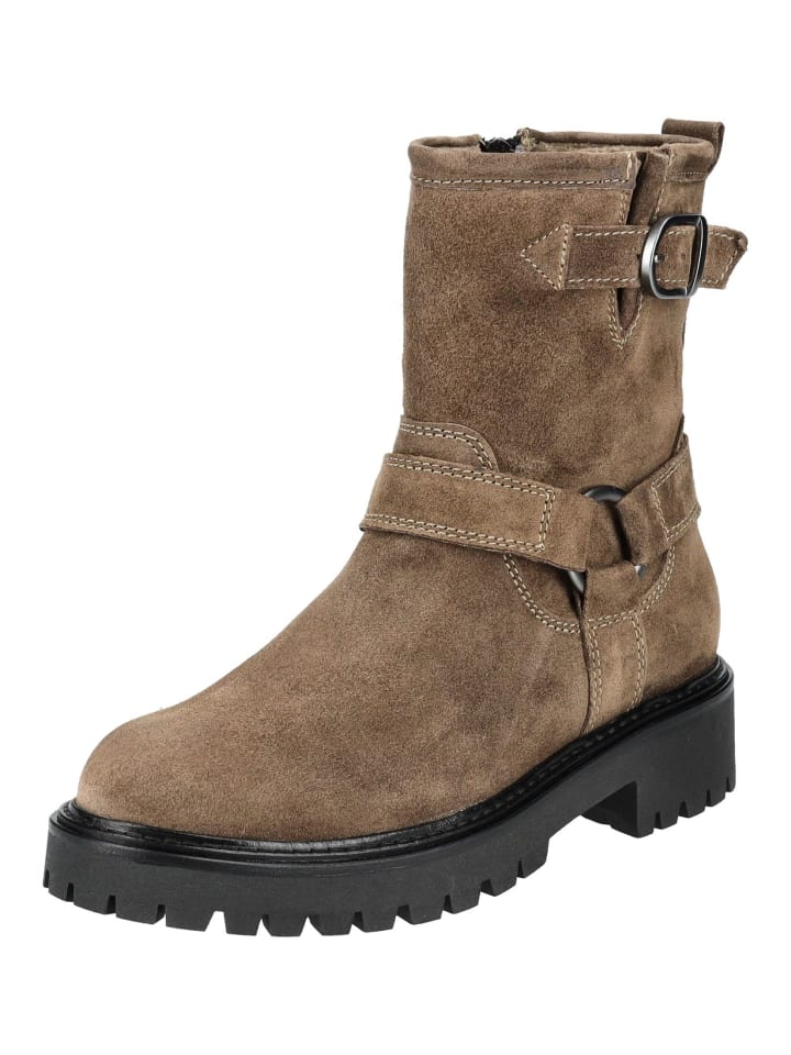 Stiefelette Taupe