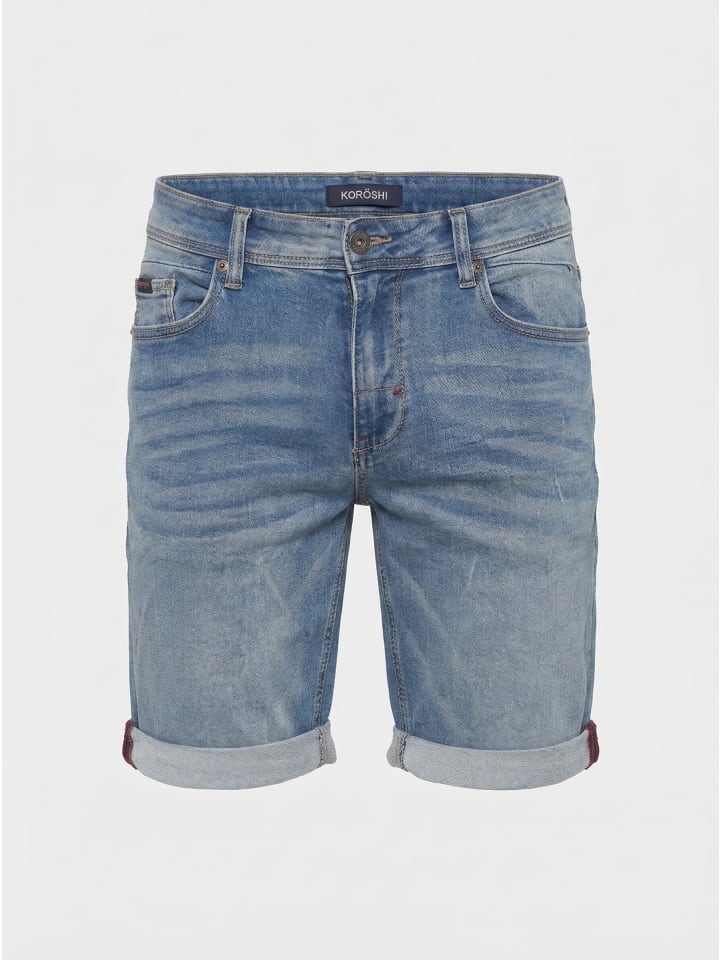 Herren denim-shorts in blau