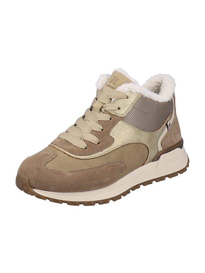 Sneaker High in Beige