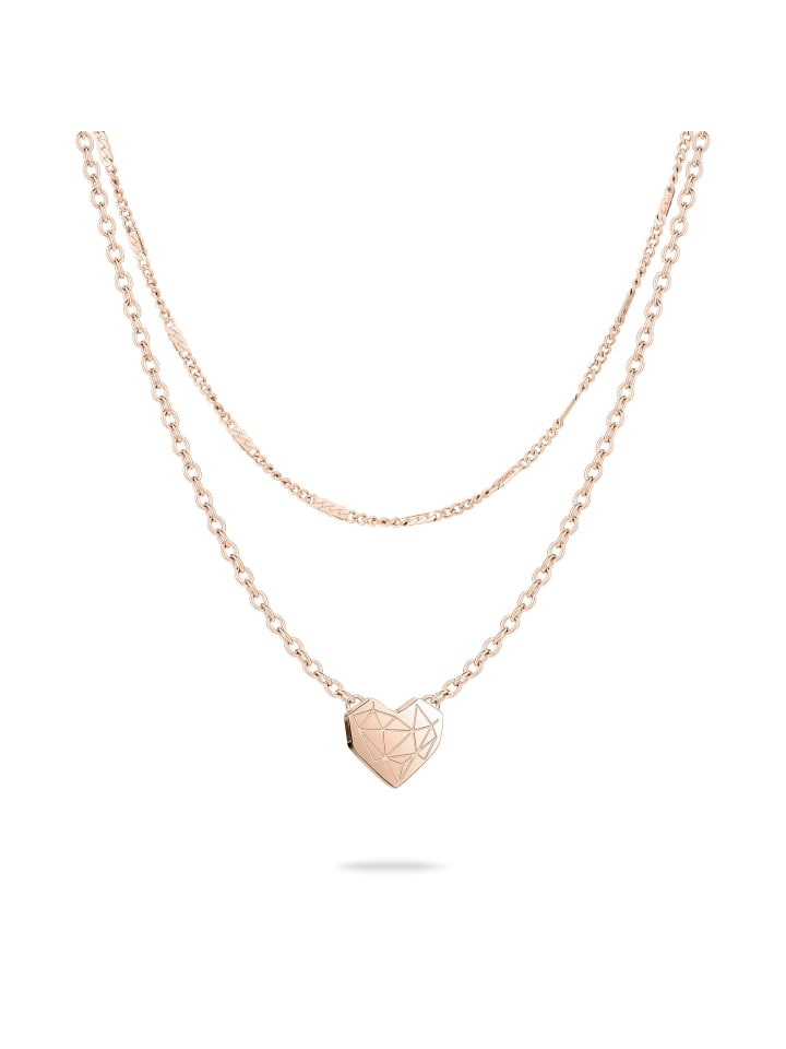 Halskette Broken Heart Layering in roségold