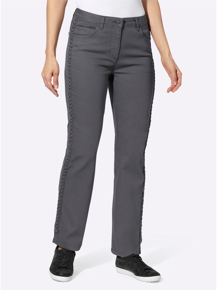 5-Pocket-Jeans in grey denim
