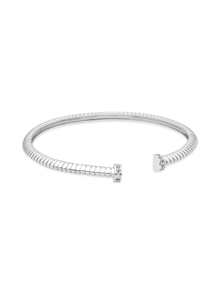 Luxenter bracelet in sparkling zirconia with rhodium-plated finish - Aih