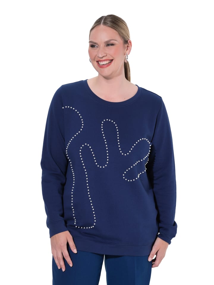 Sweatshirt in dunkelblau