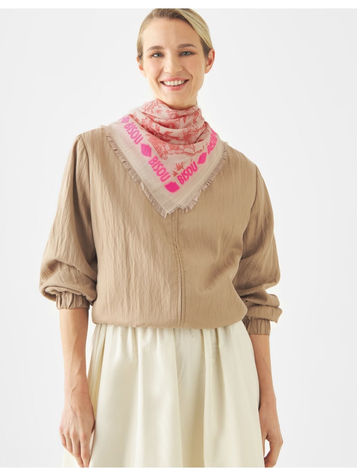 Jacquard-Tuch in rot