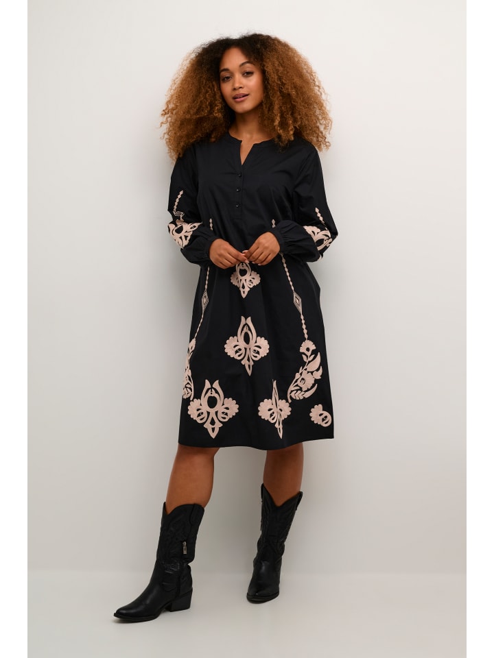 Kleid CRIpilo Loose fit in Oriental Black offwhite