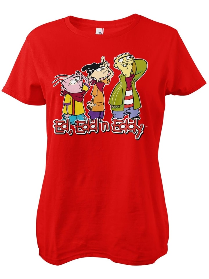 Shirt "Ed, Edd n Eddy Girly Tee" in Rot