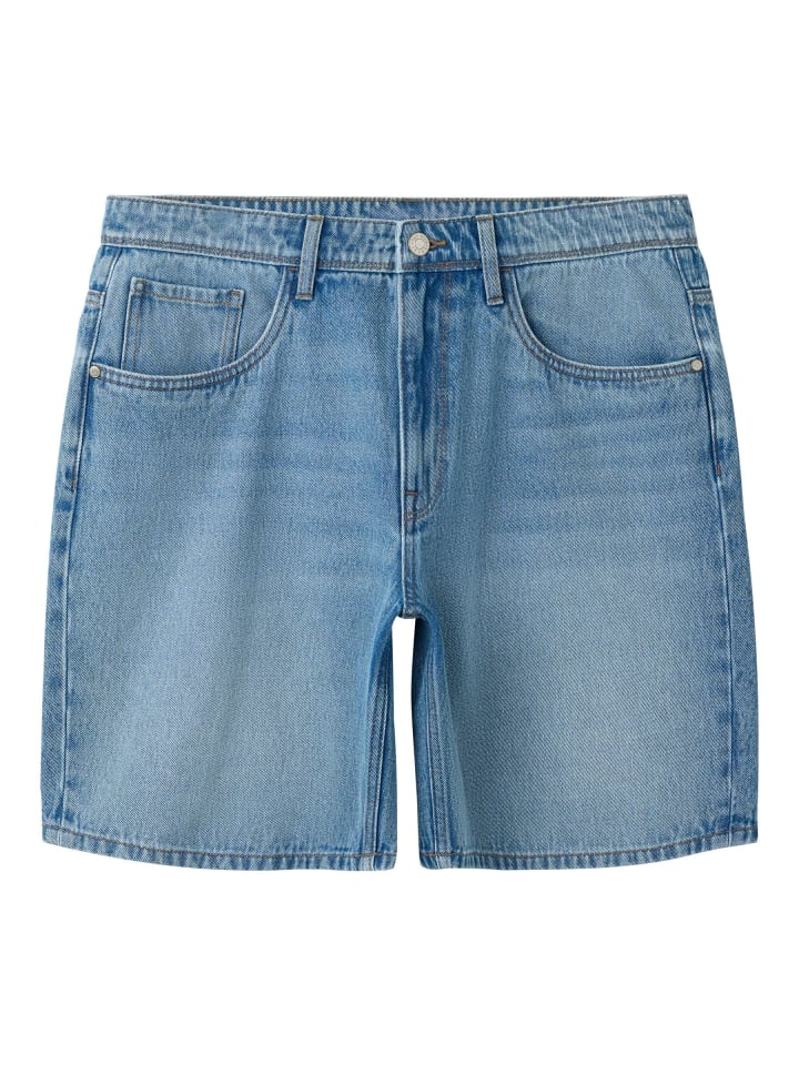 Jeansshorts in Light Blue Denim