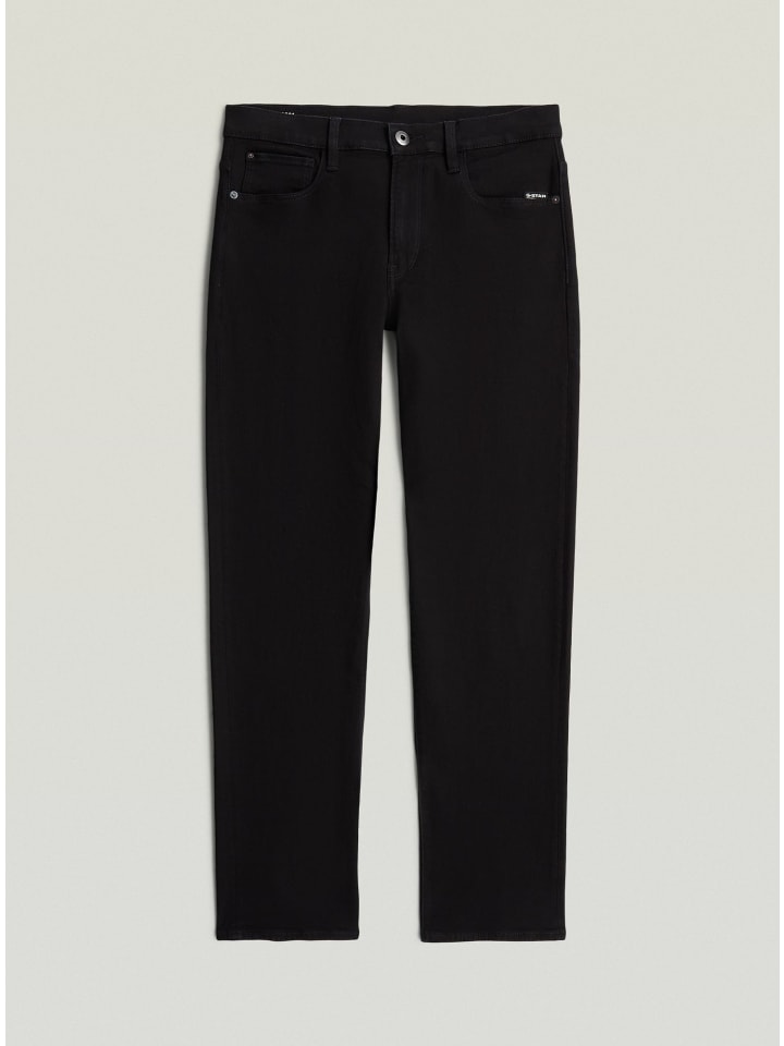 3301 Straight Jeans pitch black