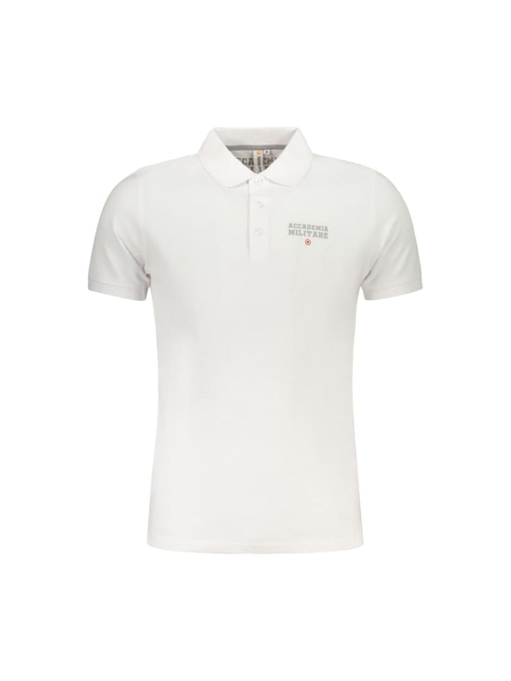 Weiß Baumwolle Herren Polo