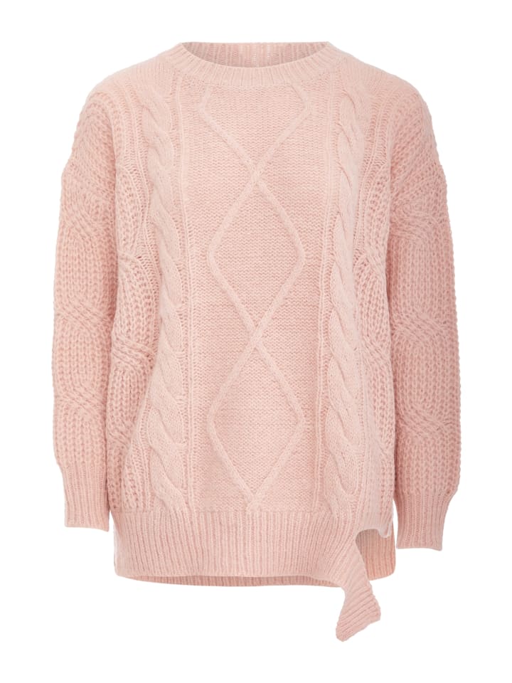 Damen Strickpullover in Dunkelrosa